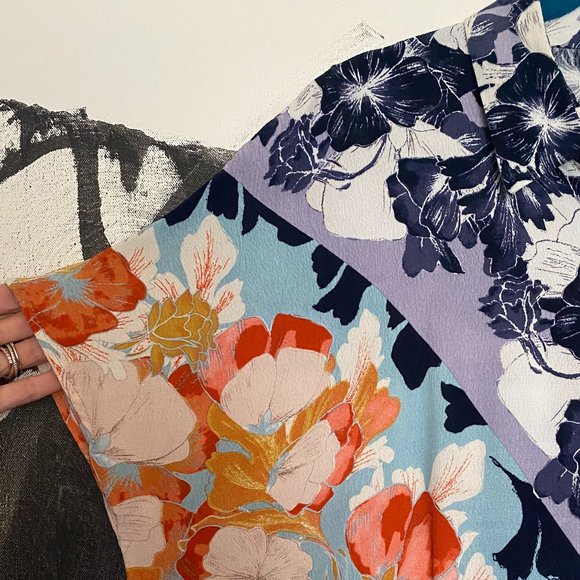 Maeve | Anthropologie | Hawaiian Floral Shirt Dress | Adjustable Waist | Small - Picture 6 of 11